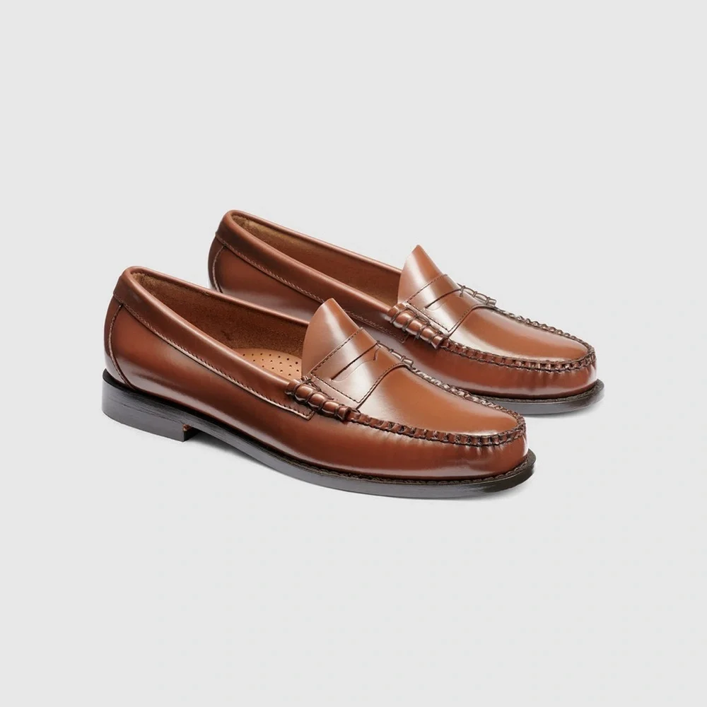 G.H. Bass & Co. Tan Leather Slip-Ons - Picture 1 of 5